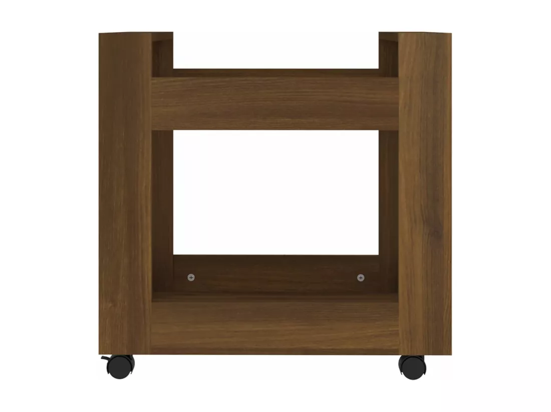 Chariot de bureau Chêne marron 60x45x60 cm Bois d'ingénierie