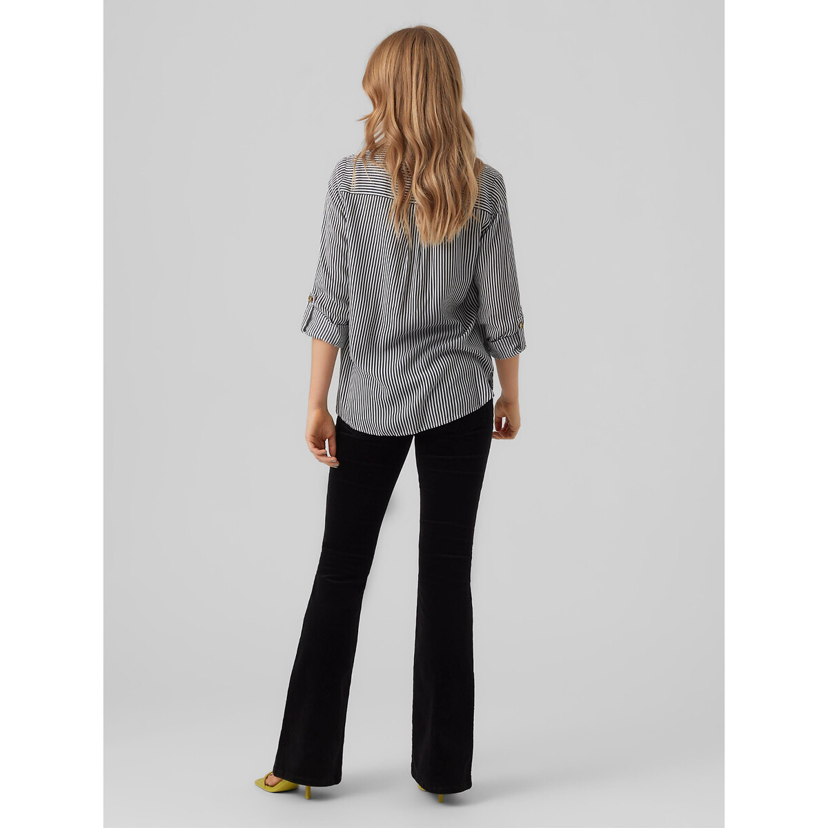 VERO MODA<br>Camisa listrada de manga comprida