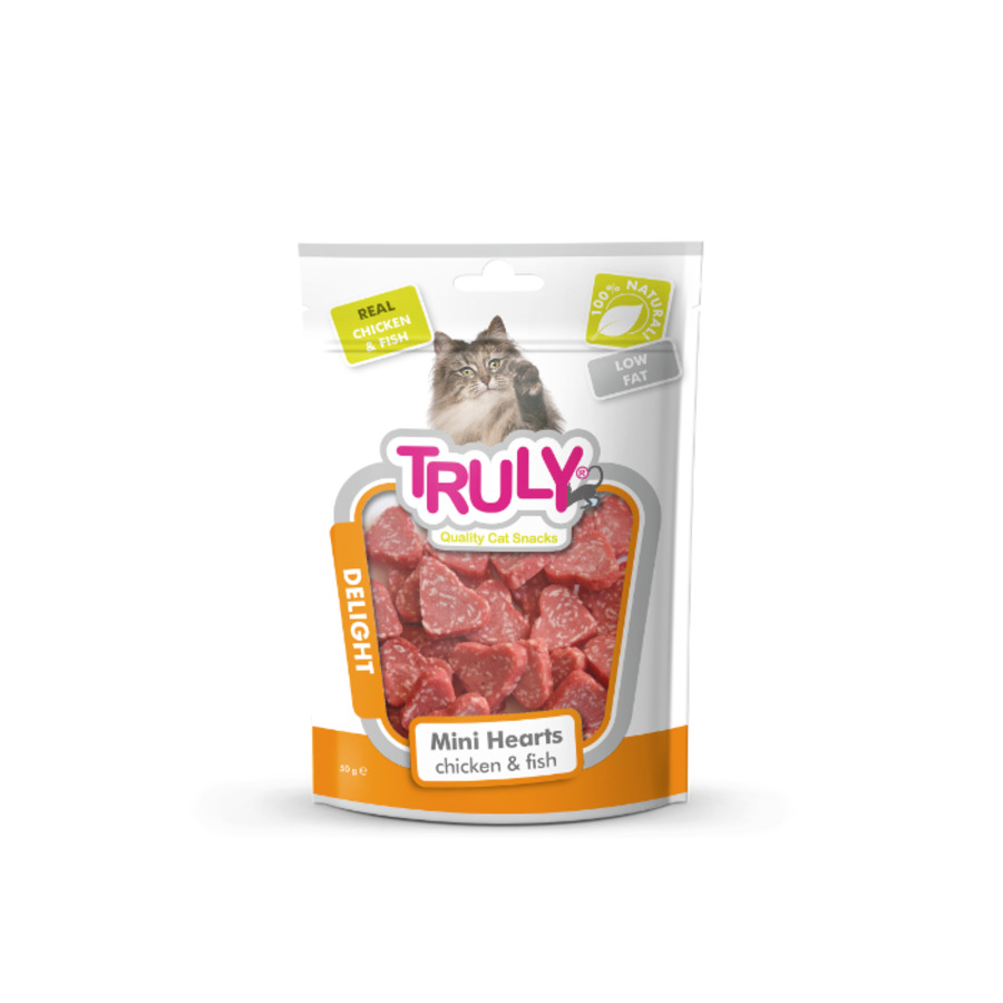 TRULY CAT HEARTS FRANGO E PEIXE 50G