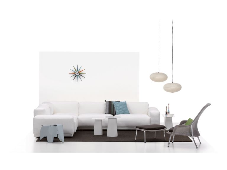 Vitra Metal Side Table bijzettafel outdoor middel wit