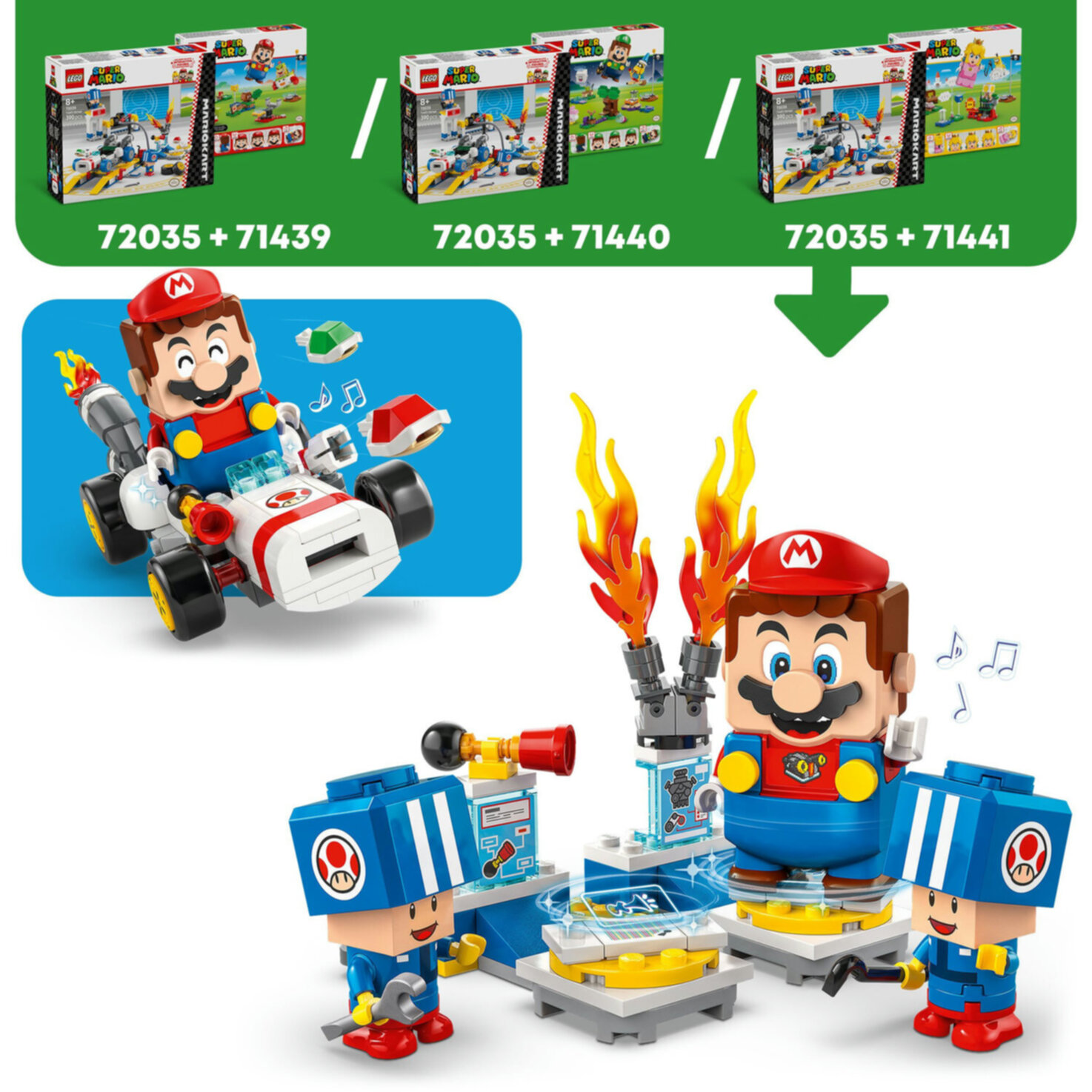 LEGO® Super Mario 72035 Mario Kart - Toads Werkstatt ab 8 Jahren