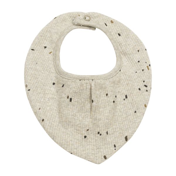 Meyco Baby Rib Mini Spot Bandana Slabbetjes - 2 stuks - Toffee Melange