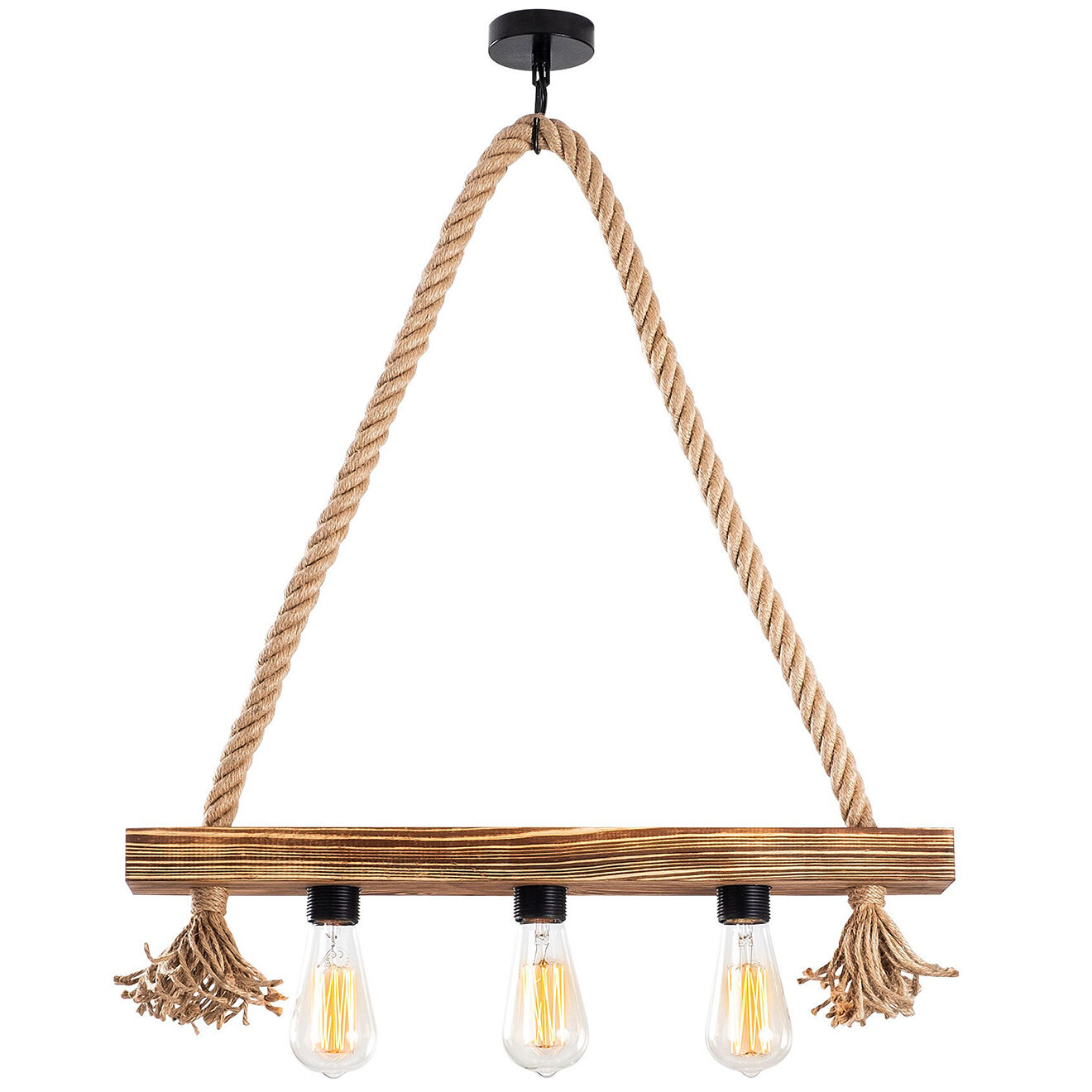 Opviq Lustre Erebos bois - 60x9x60 cm