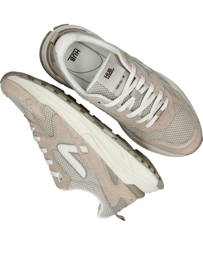 HUB Grid S48 Sneakers Beige Heren