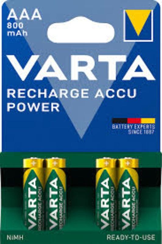 Varta - AAA 800mAh Ready2Use - Oplaadbare Batterijen - 4x