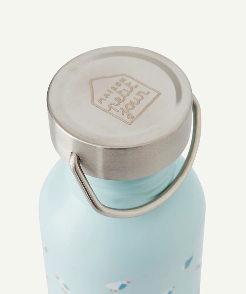 MAISON PETIT JOURGOURDE BLEUE AVEC MOUETTES EN INOX 500ML