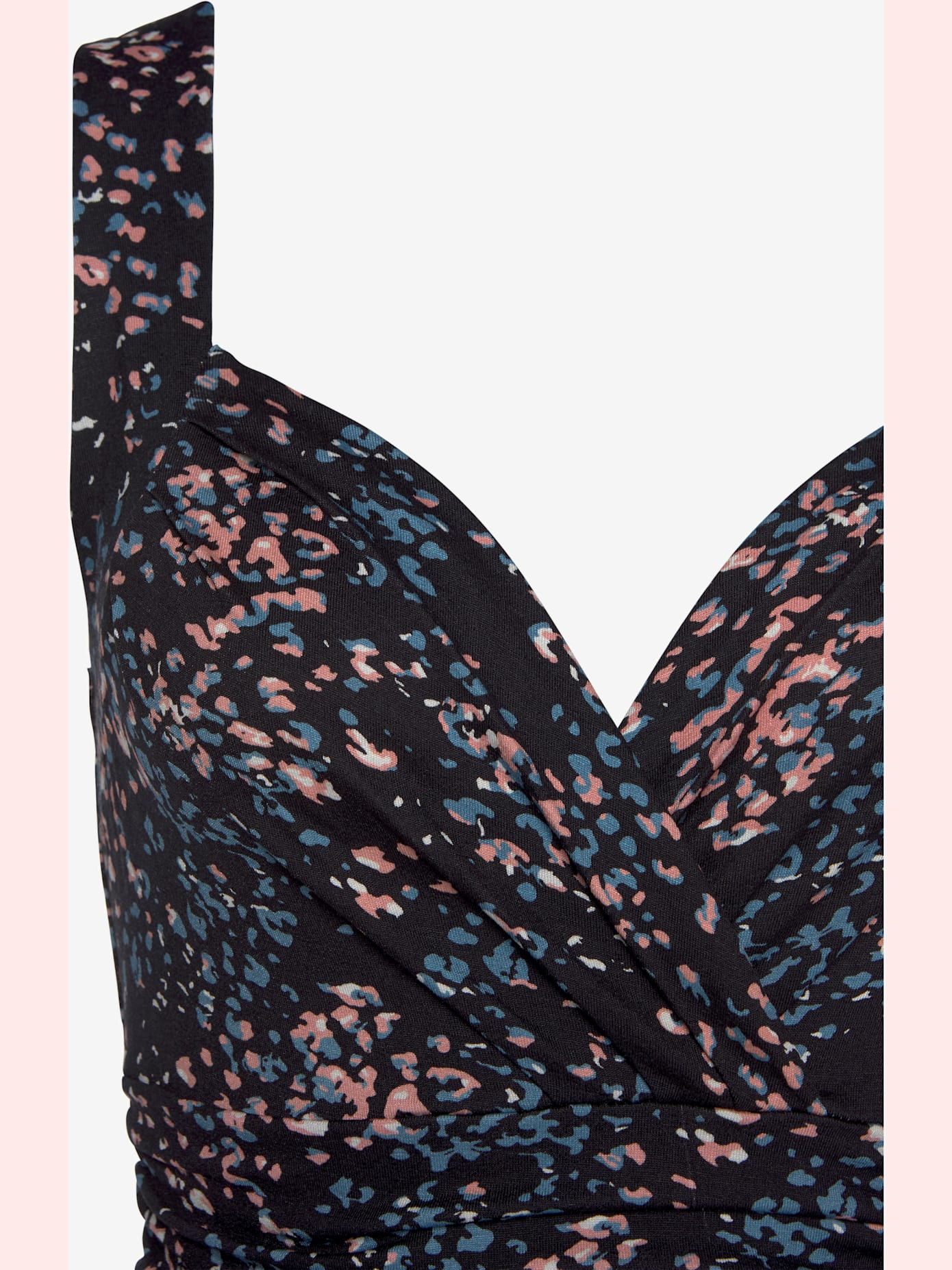 Robe en jersey col v effet cache-cœur