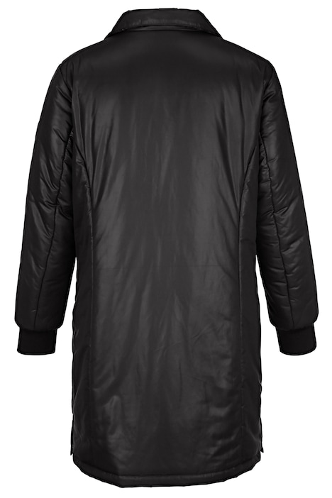 Longjacke, Stehkragen, Druckknöpfe seitlich am Saum