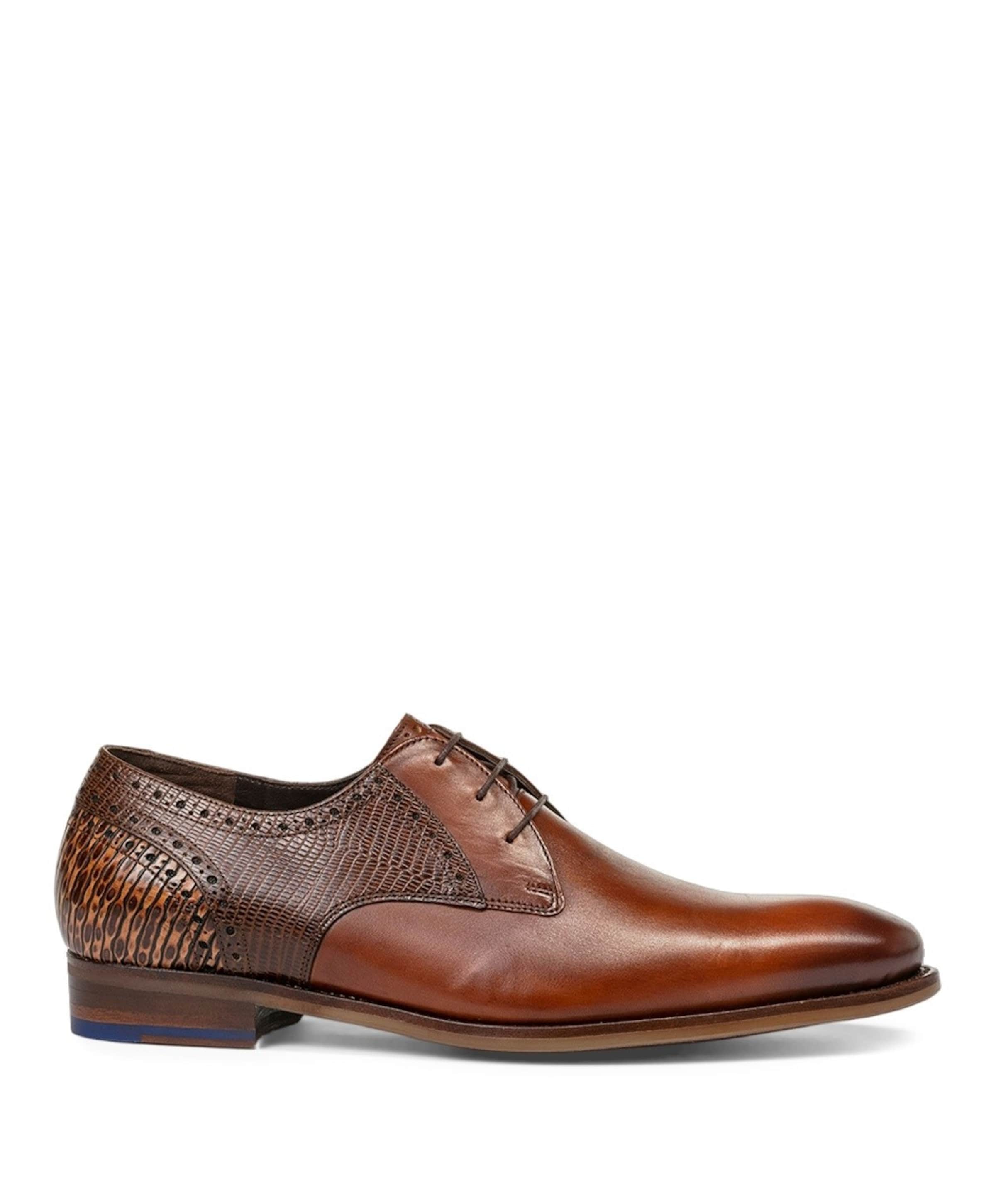 Floris van Bommel heren veterschoenen bruin