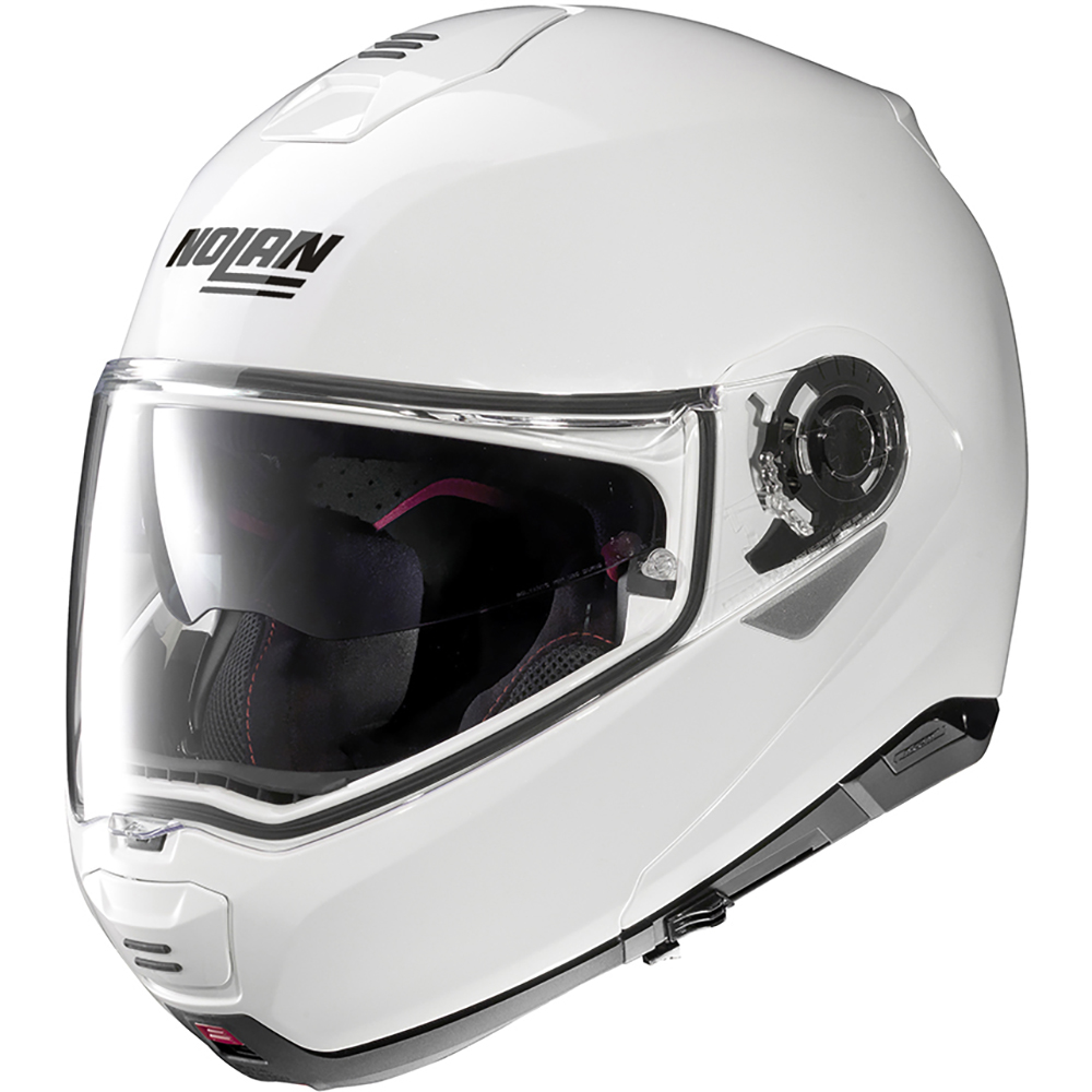 Nolan - Casque N100-5 Classic N-Com Blanc brillant
