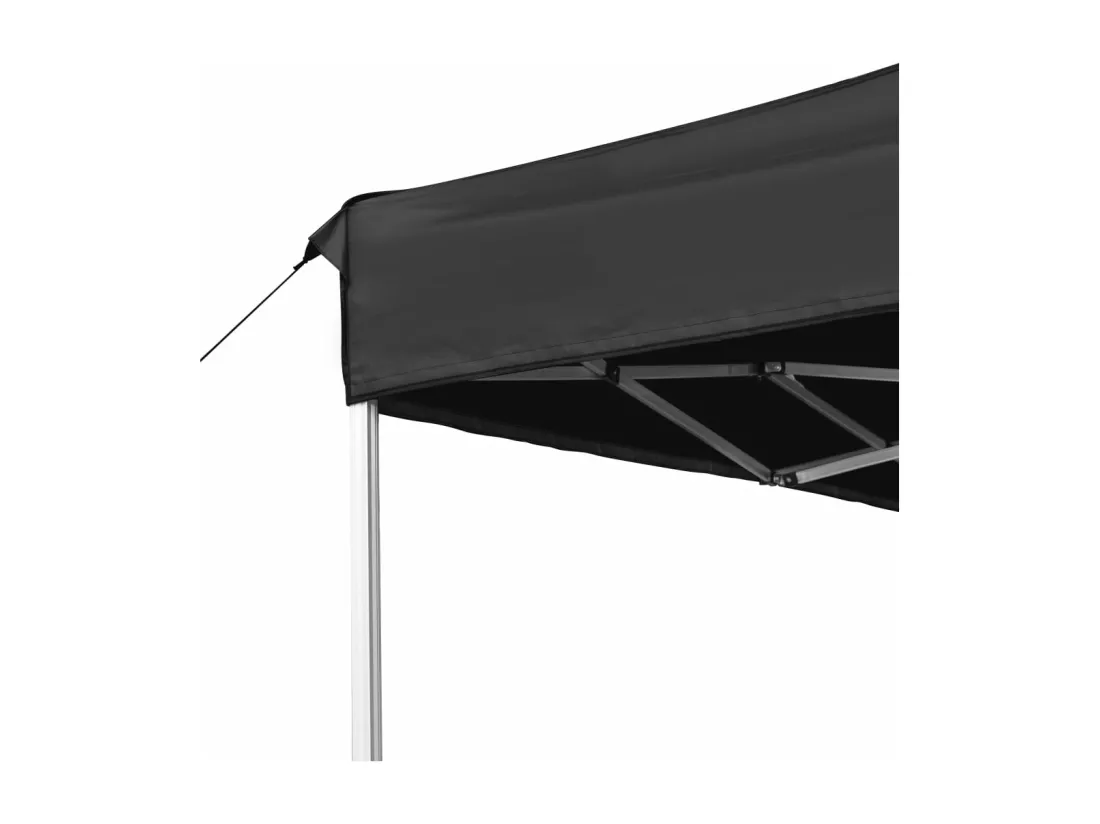 Tente de réception pliable Aluminium 4,5x3 m Anthracite