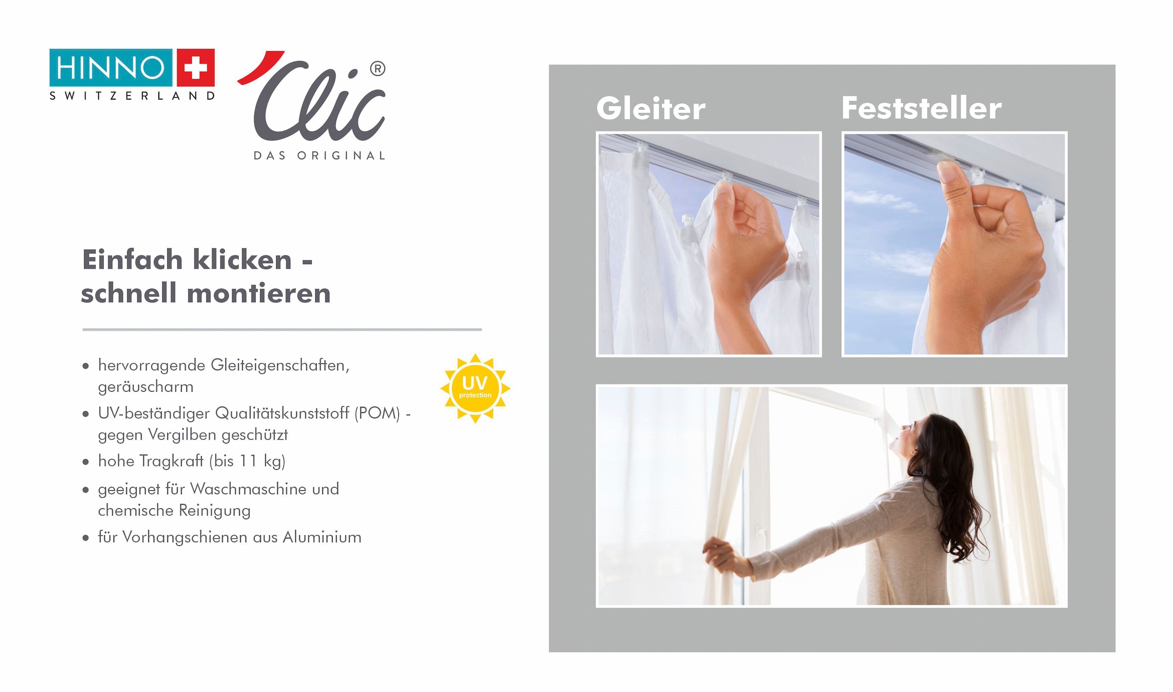 HINNO Feststeller »hinno-stop HS01« HINNO Clic-Feststeller