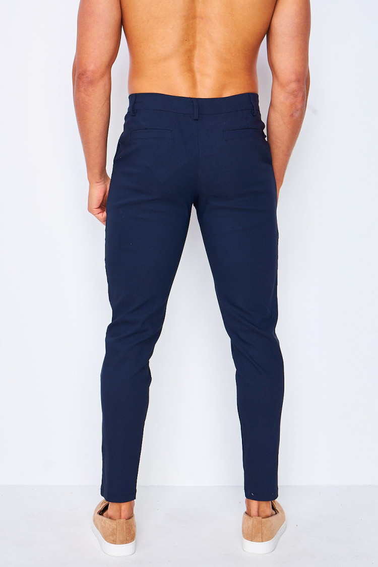 Pantalon chino bleu marine