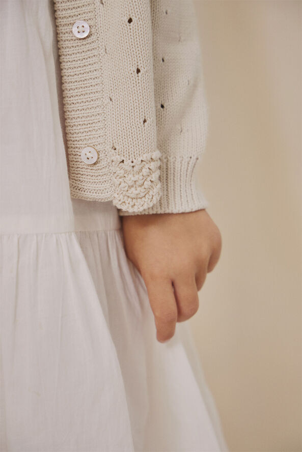 En Fant Dress Broderie Anglaise Eggnog