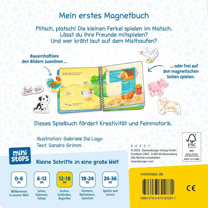 ministeps - Wer spielt mit wem? Bauernhoftiere