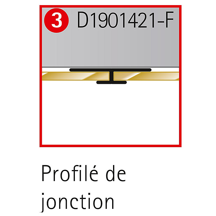 Profilé de jonction pour panneaux muraux Schulte DécoDesign, anthracite