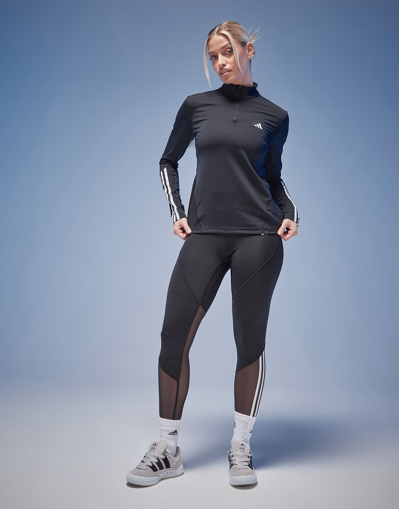 adidas Veste de survêtement de training zip 1/4 Hyperglam