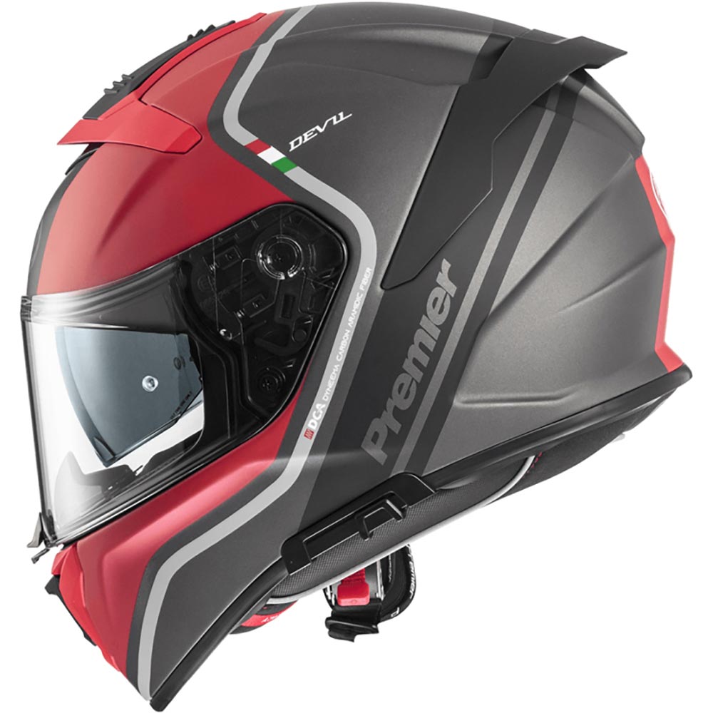 premier - Casque Devil PH Gris / Noir / Rouge