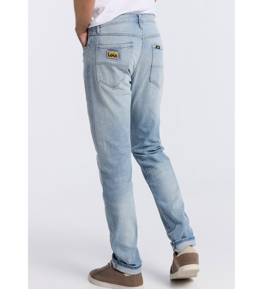 Calça jeans Lois Slim Fit azul celeste