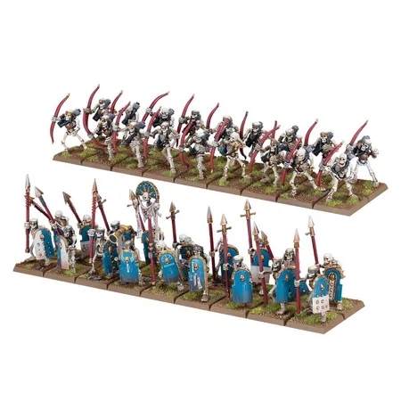 Games Workshop Warhammer The old World - Skelettkrieger / Skelettbogenschützen der Gruftkönige