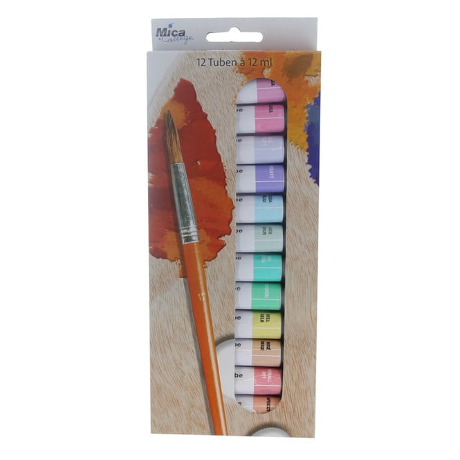 Acrylfarben - 12 Tuben à 12ml - patell