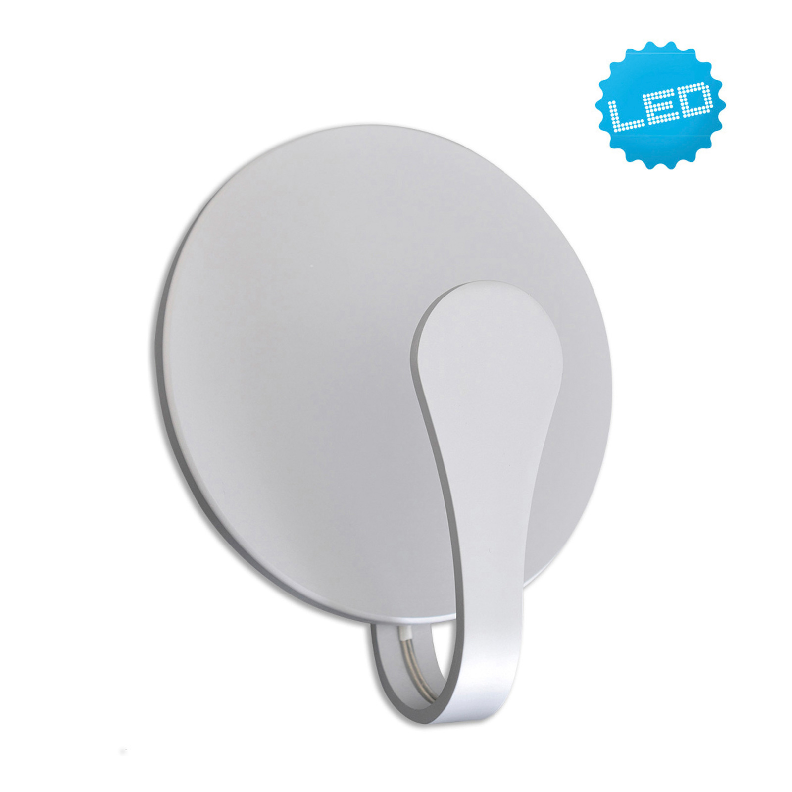 LED-Wandleuchte STAN - silber - 16 cm