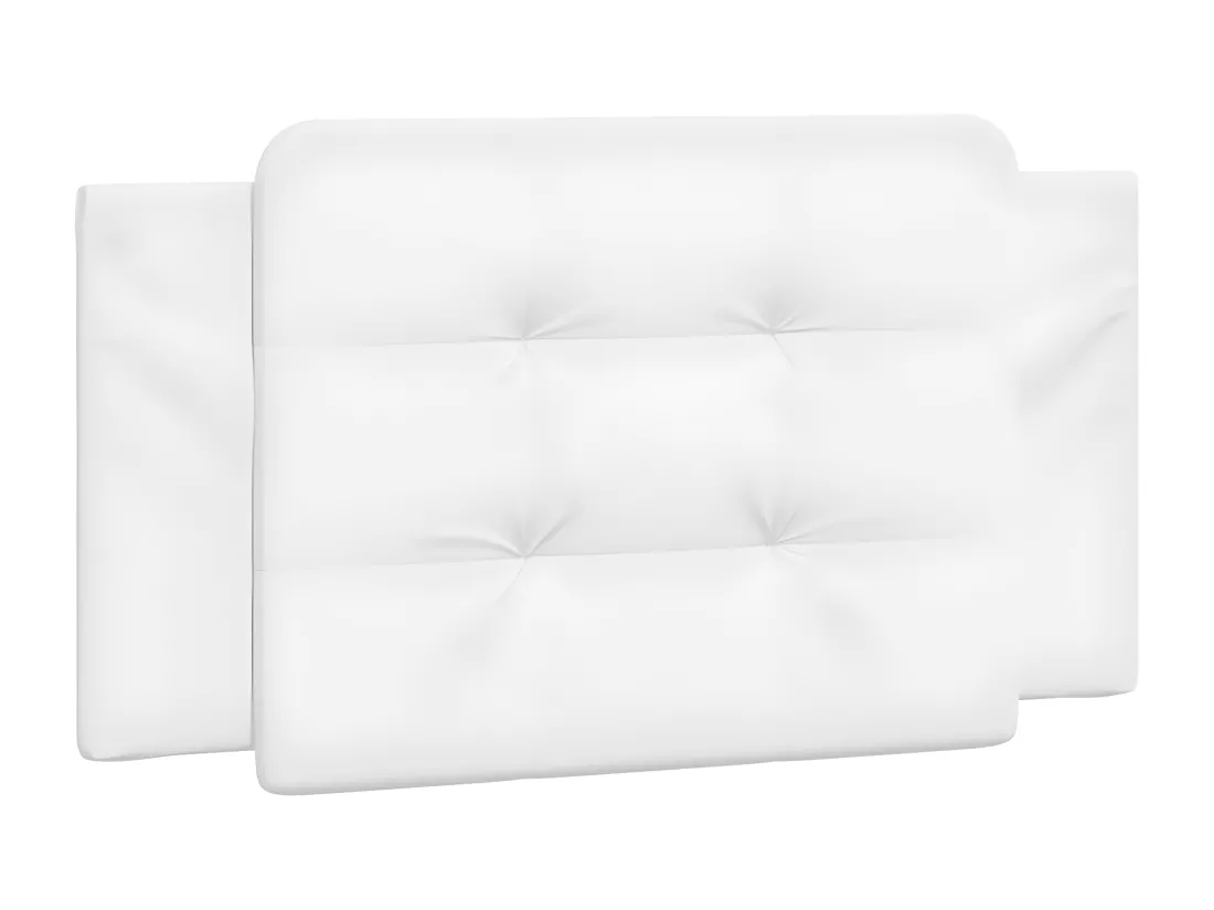 Coussin de tête de lit blanc 100 cm similicuir