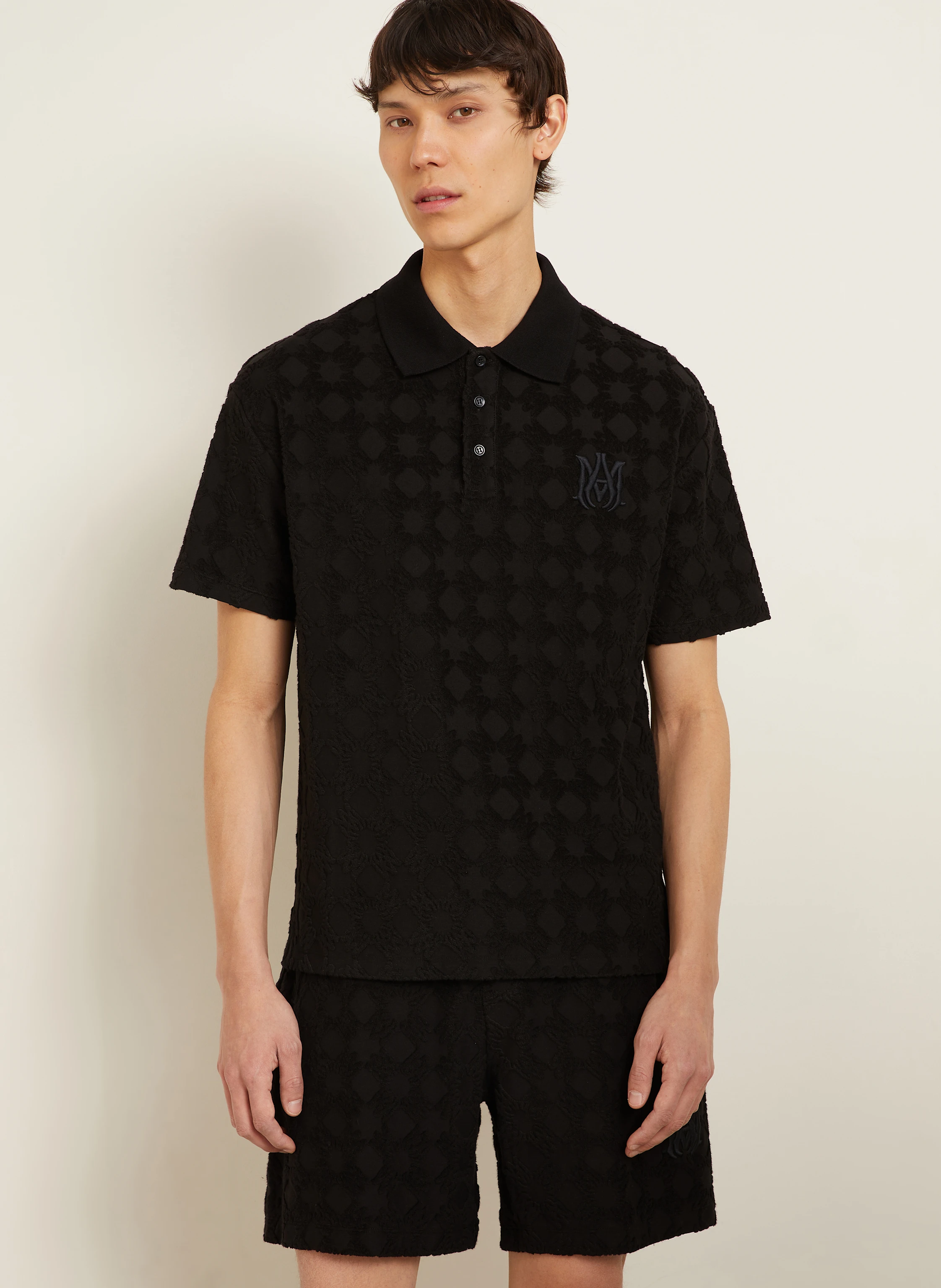 AMIRI Frottee-Poloshirt