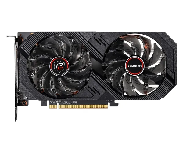ASRock Phantom Gaming D Radeon RX 6500 XT 4GB OC - Grafikkort - Radeon RX 6500 XT - 4 GB GDDR6 - PCIe 4.0 - HDMI, DisplayPort