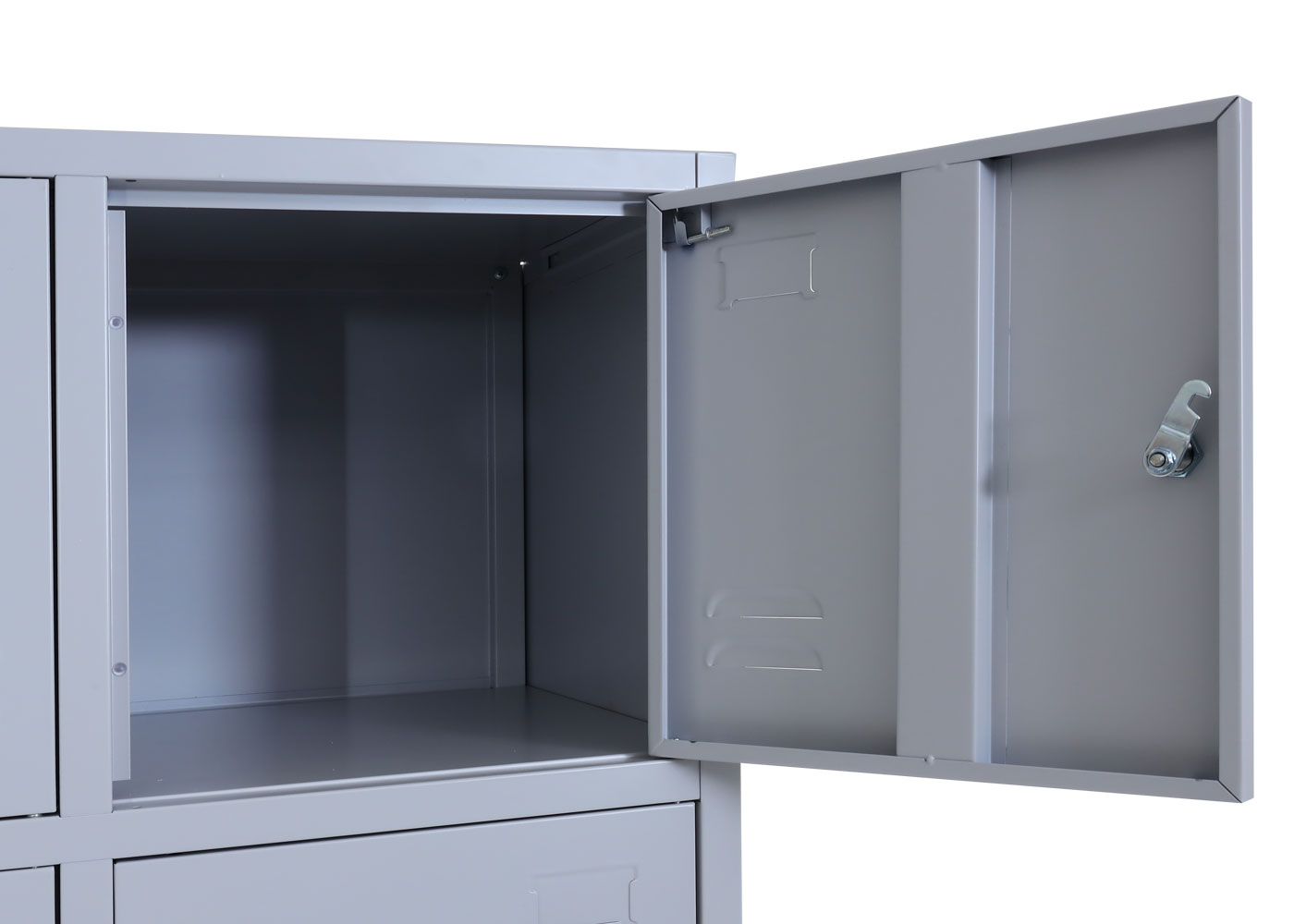 Schließfachschrank MCW-L58, Aktenschrank Büroschrank Mehrzweckschrank, abschließbar Metall 185x70x40cm ~ grau
