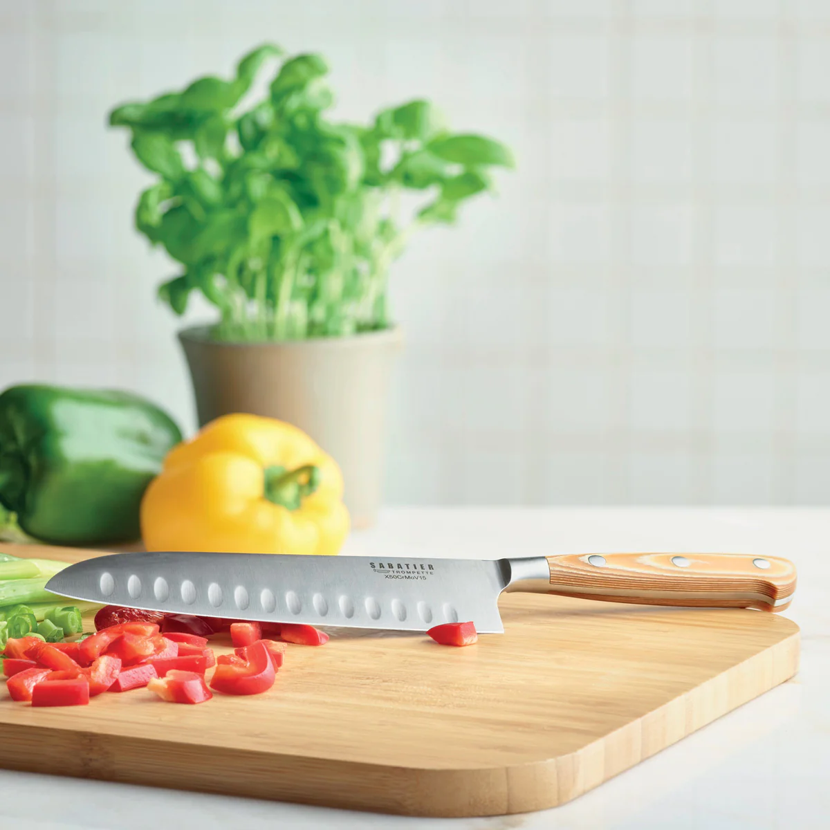 Essentiel - Set 6 couteaux steak Sabatier Trompette