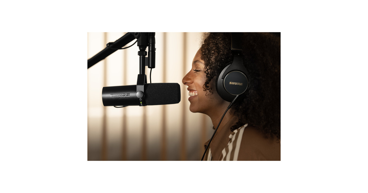 SHURESRH840A Professionele studio-koptelefoon over-ear hoofdtelefoon  (Zwart/goud)