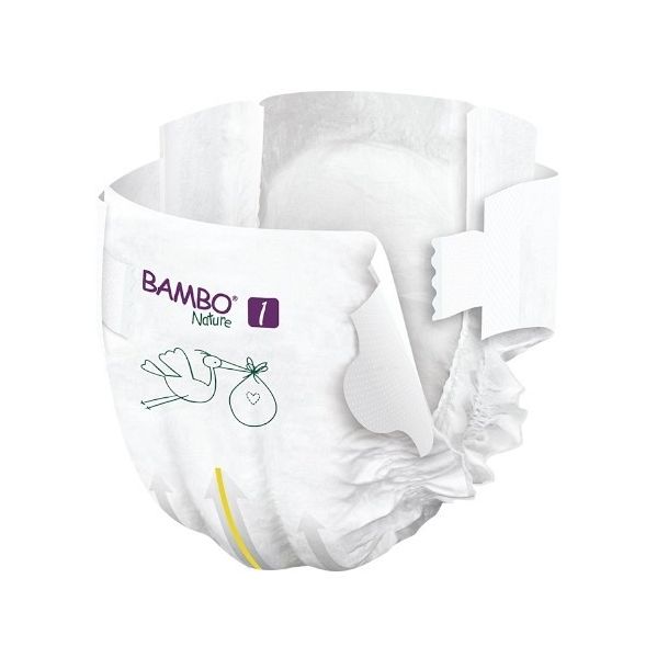 Bambo Nature Fraldas Tamanho 1 XS 2-4Kg 22 Un.