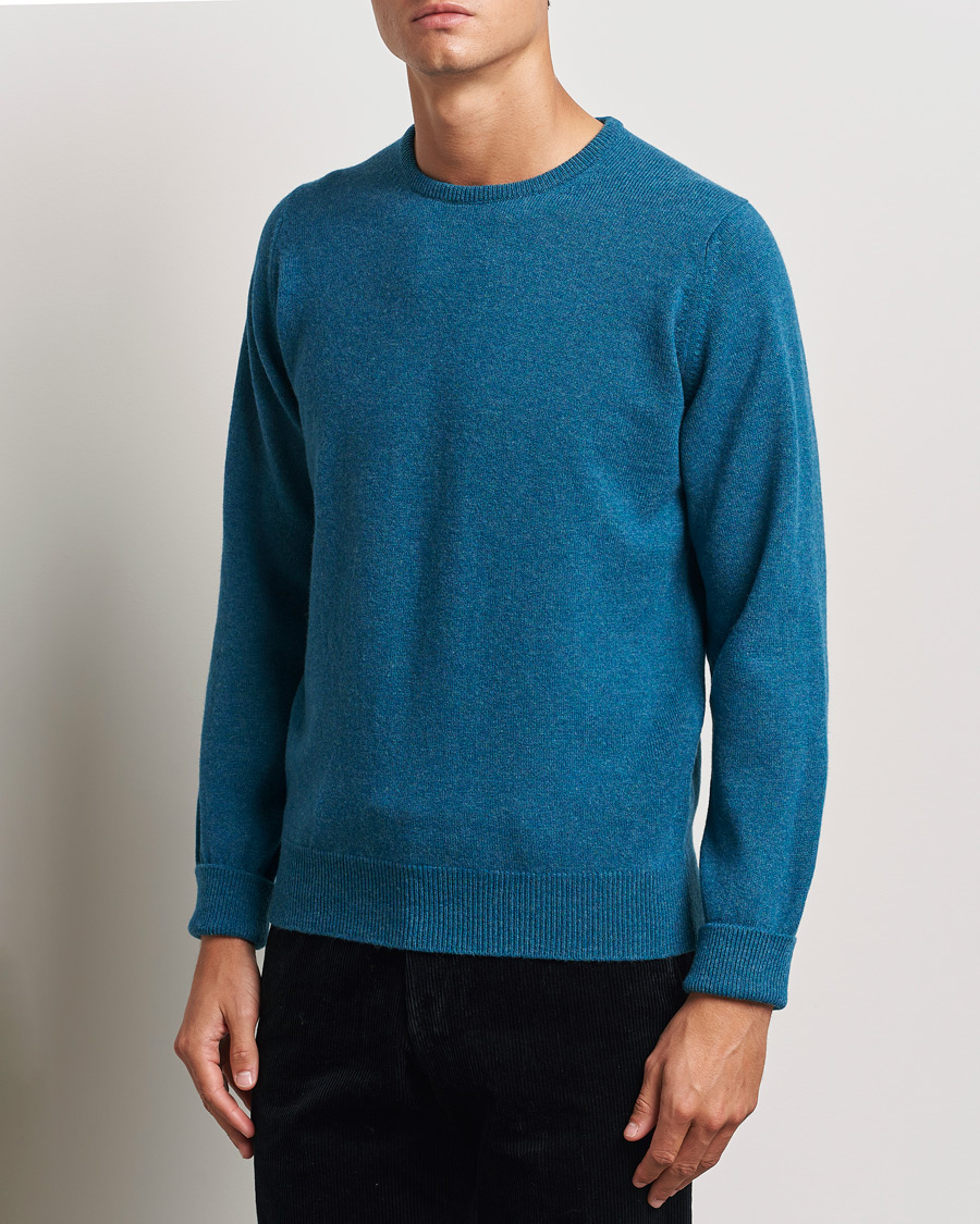 William Lockie Rob Lambswool Crewneck Mallard