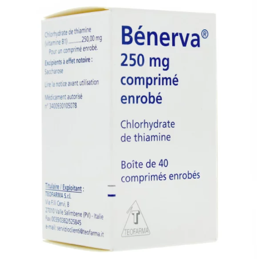 Bénerva 250 mg 40 Comprimés