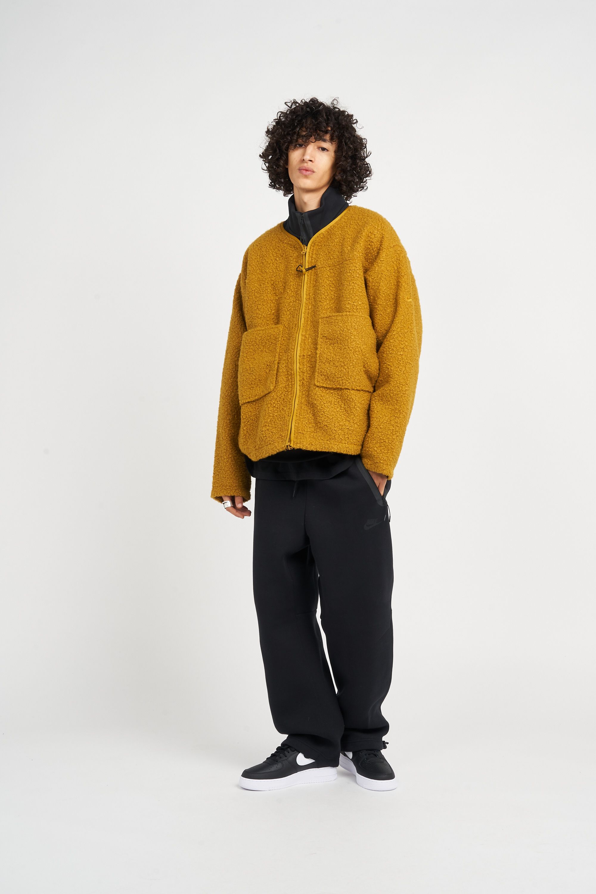 NIKE Veste SHERPA Marron