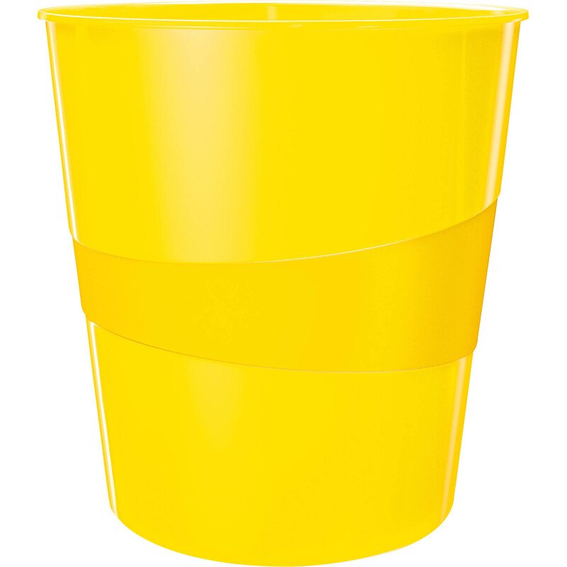 Corbeille à papier plastique Leitz Wow couleur 15 L