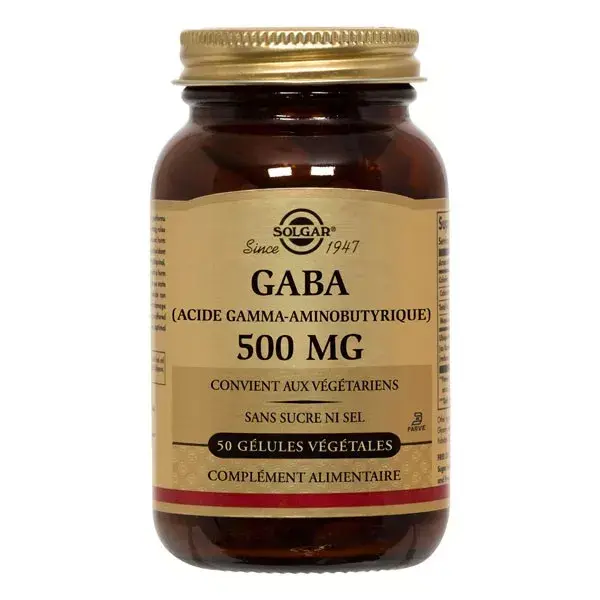 Solgar GABA 500mg 50 cápsulas vegetais