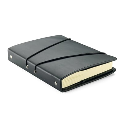 Notizbuch Leder und Büchertuch, A5