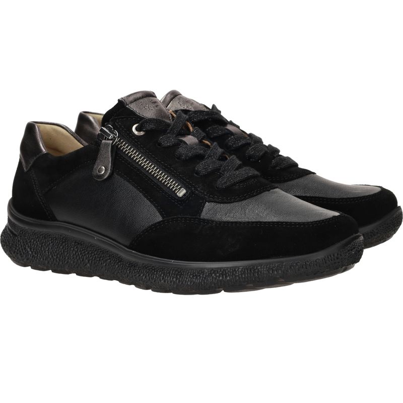 Hartjes Rap Sneakers Zwart Dames