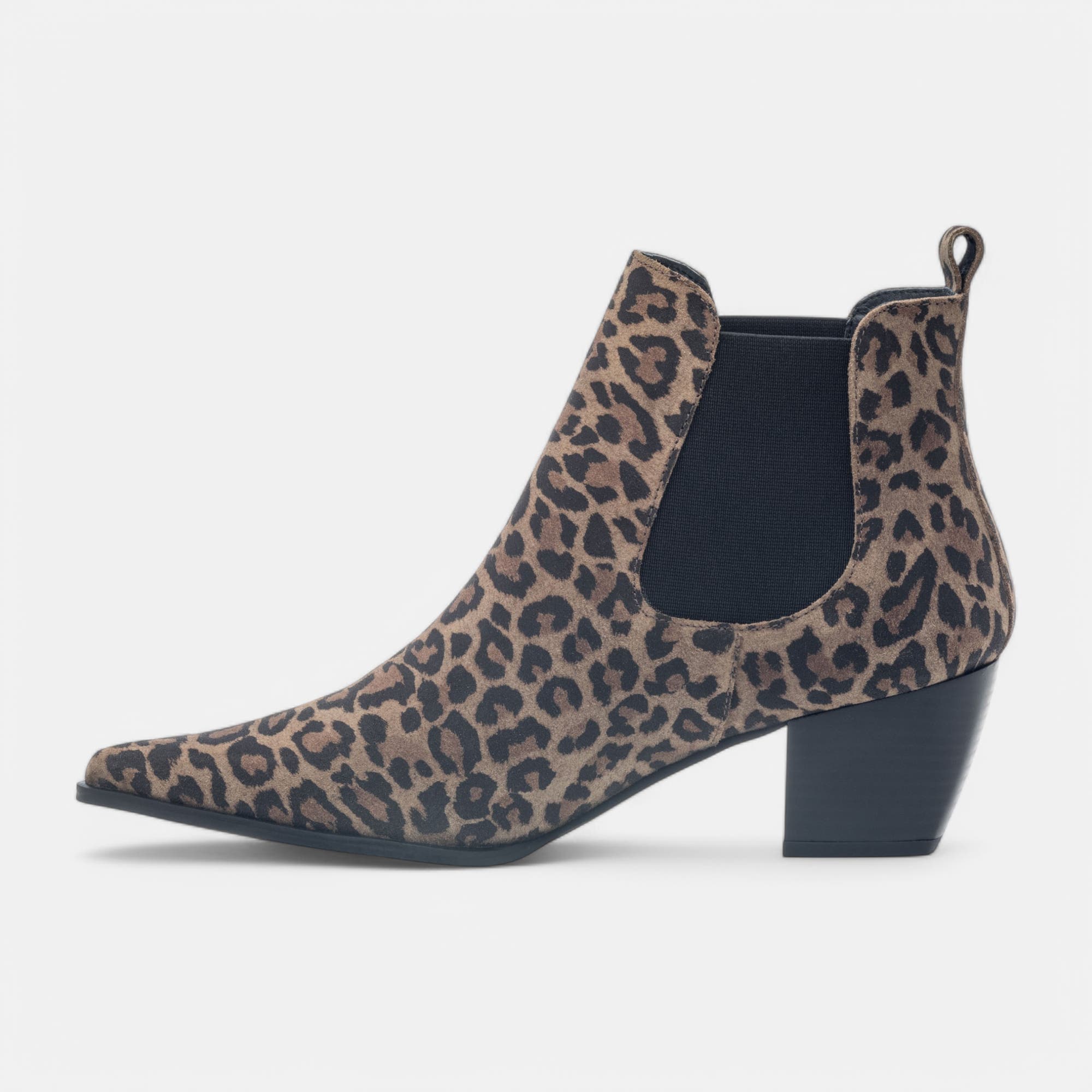 Santiags à talon Femme en cuir camel