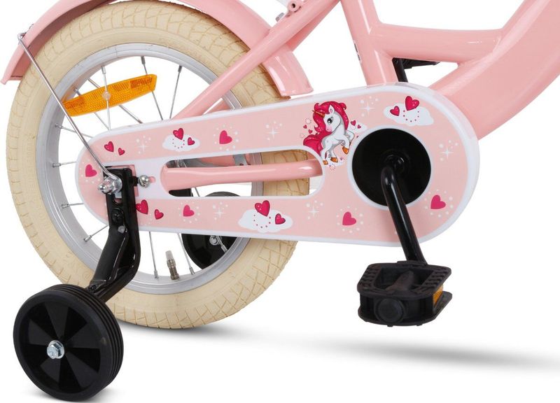 SJOEF Dolly Meisjesfiets 14 inch - Kinderfiets 3, 4 & 5 jaar roze