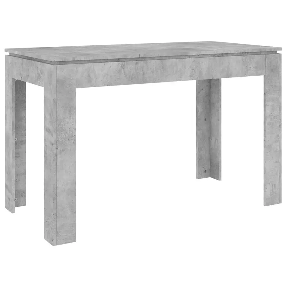 vidaXL - Eettafel - Grijs - Bewerkt hout