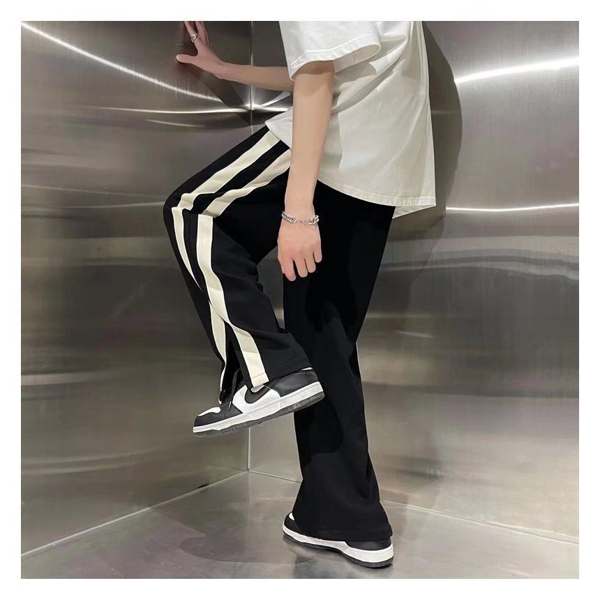 Posive - Tweekleurige rechte broek