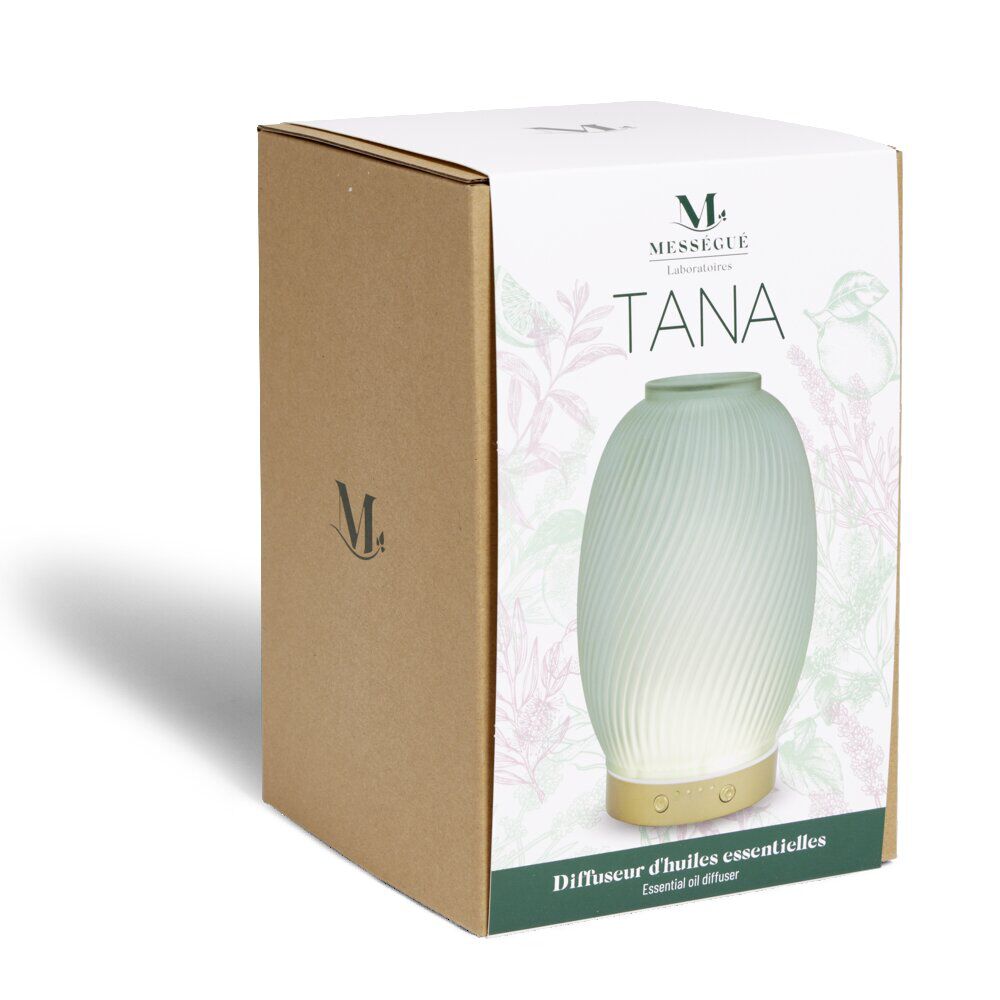 Diffuseur huile essentielle Mességué en verre opaque Ø17xH25cm
