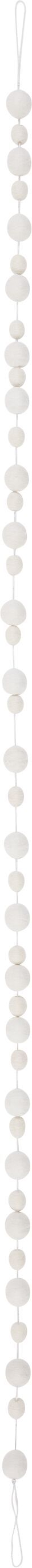 FLOCO Girlande Filz - Weiss / B: 3.0 cm x H: 3.0 cm