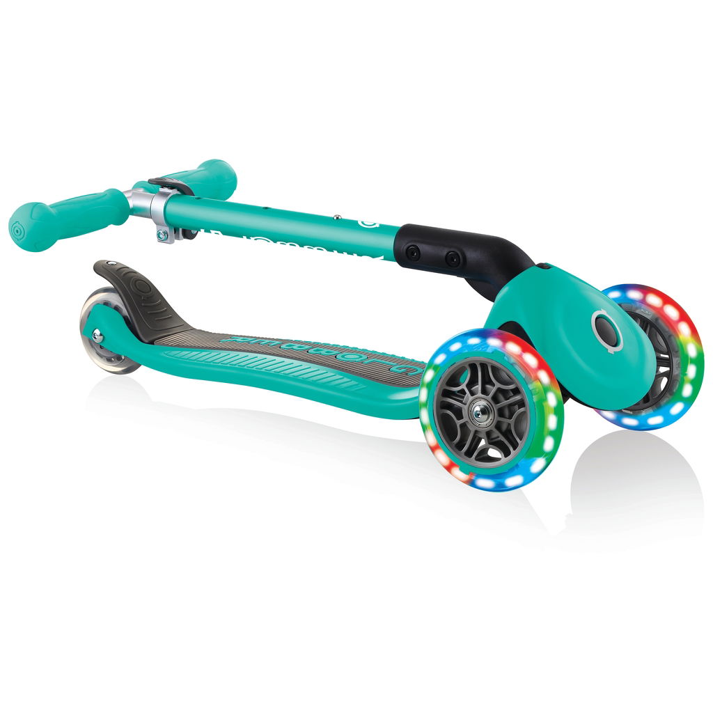 GlobberGlobber   Junior Foldable Lights Scooter emerald