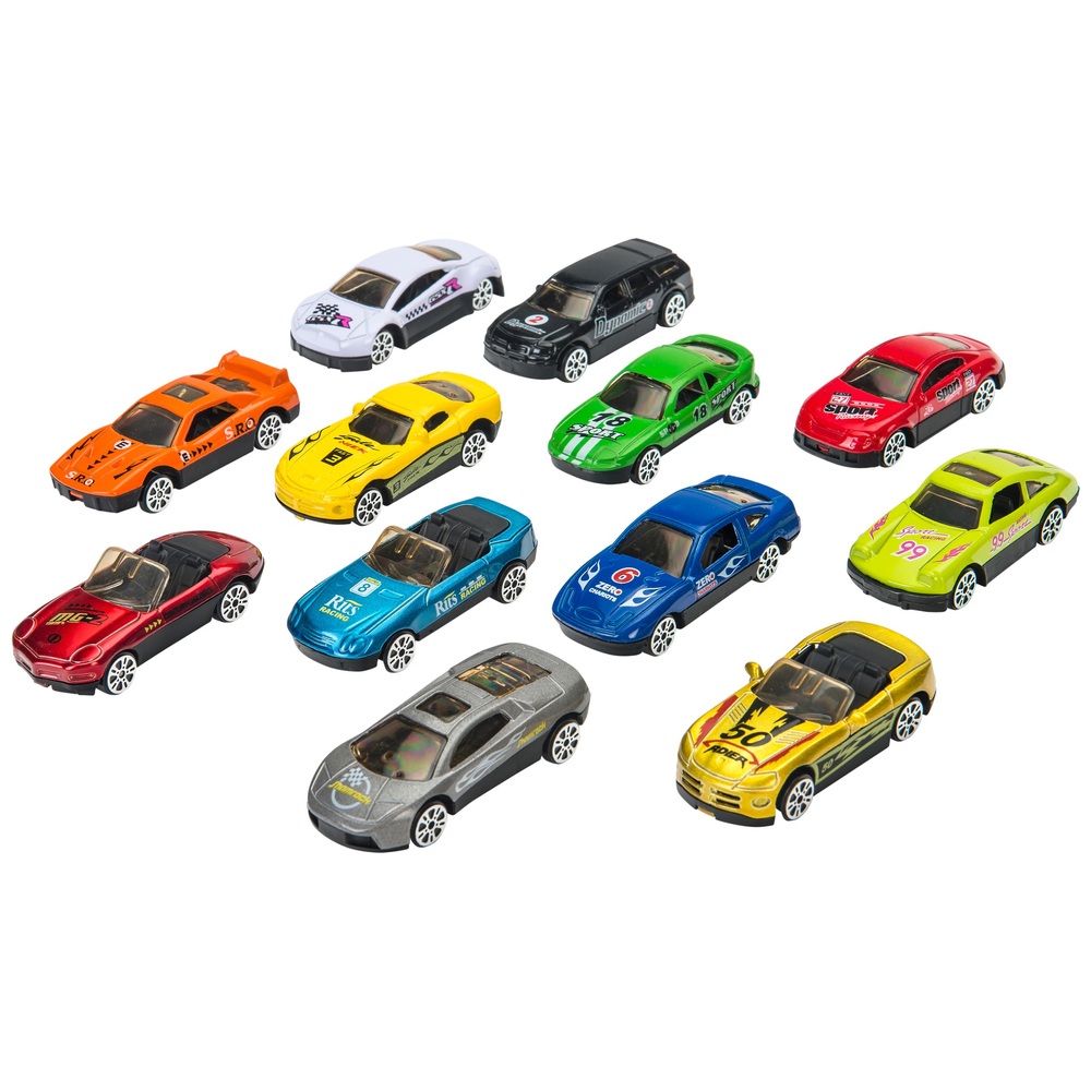 Super Wheelz 49cm LKW-Tragetasche und 12 Autos