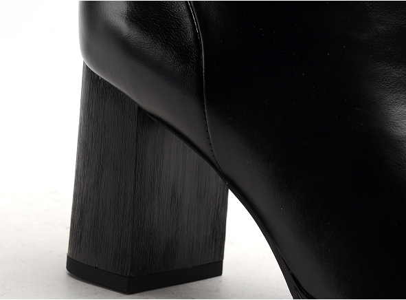 Fugitive boots bottine talons femme platzia noir