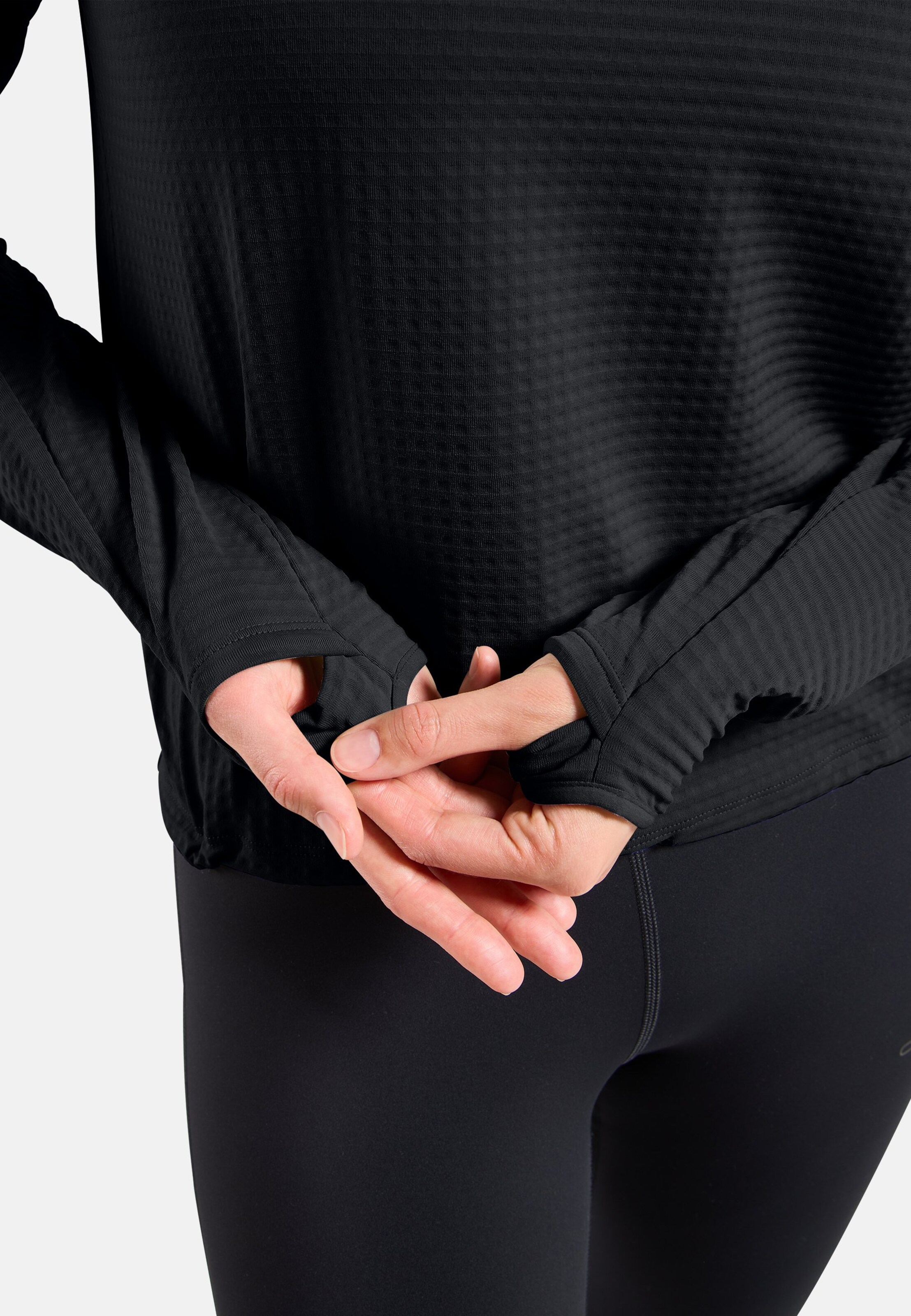 Essentials Thermal Laufshirt mit Rollkragen in black